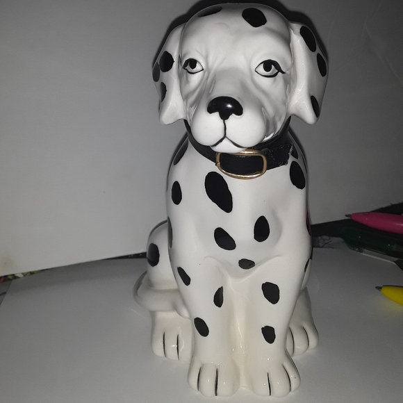 Dalmatian Dog Musical Figurine Vintage Taiwan - Picture 1 of 6